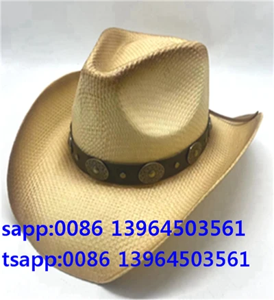 Slamený klobúk Western Men Dámska letná čiapka