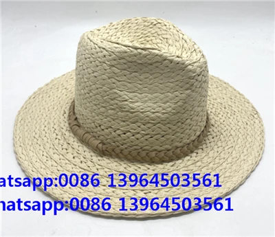 Prírodný ručný papier biely coped fedora klobúk