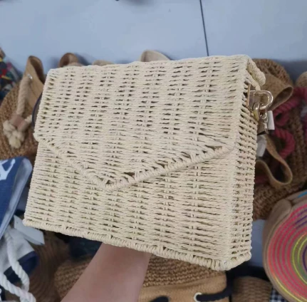 Plážová taška Lady z prírodného ratanu