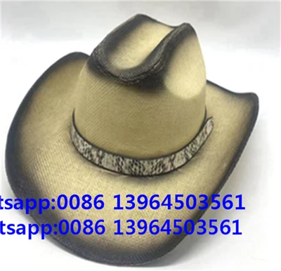 Čierna pánska čiapka v spreji Fedora Cowboy Retro Cap