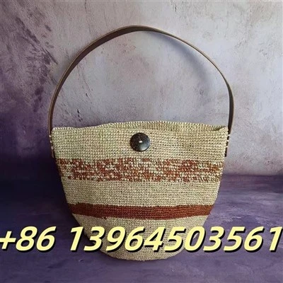 Ručne tkané rameno raffia taška