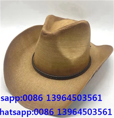 Slamený klobúk Fedora pre mužov