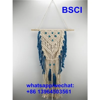 Nástenná tapiséria z bavlneného lana